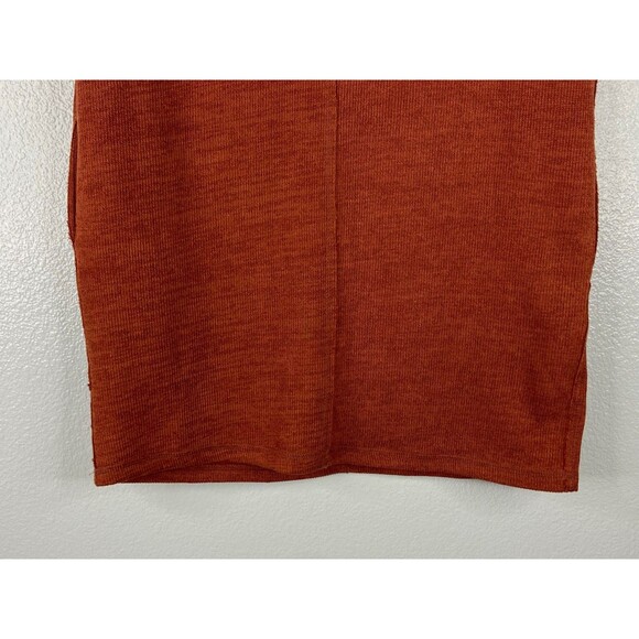New In Collection Women Small Shirt Dress Burnt Orange Short Sleeve NWT - Picture 3 of 8